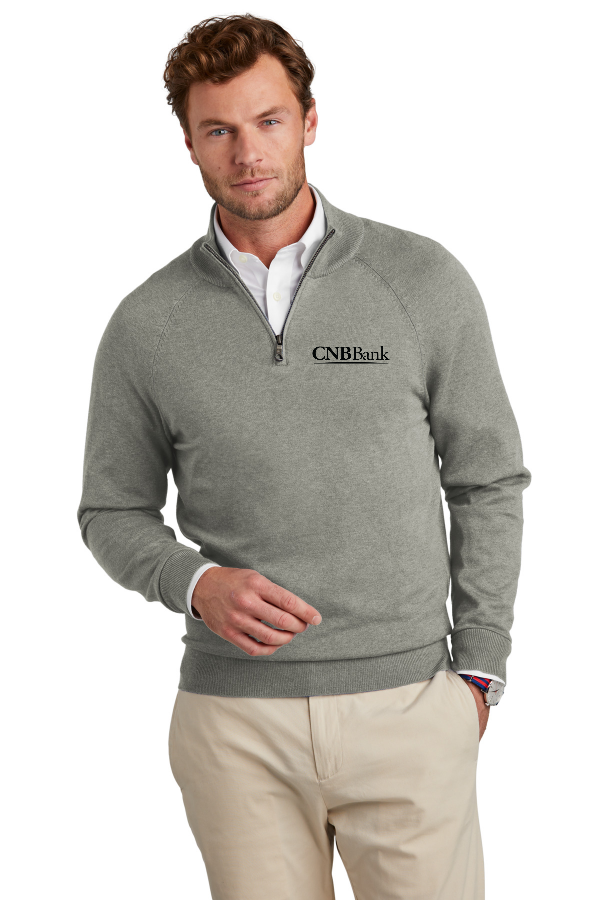 Brooks Brothers Men's Cotton Stretch 1/4-Zip Sweater