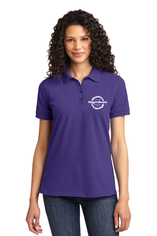 Wash Co Goes Purple Ladies Cotton Blend Polo