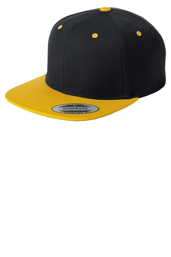 Yupoong Flat Bill Snapback Cap