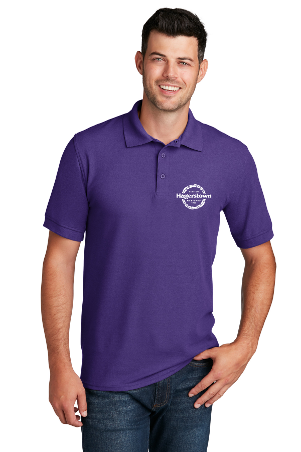 Wash Co Goes Purple Unisex Cotton Blend Polo