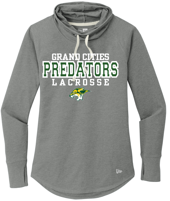 Ladies Sueded Cotton Blend Cowl Tee LNEA123