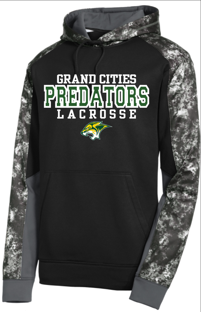 Sport-Wick Mineral Freeze Fleece Colorblock Hooded Pullover