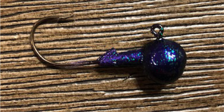 Disco Purple Glitter Jig 5 Pack