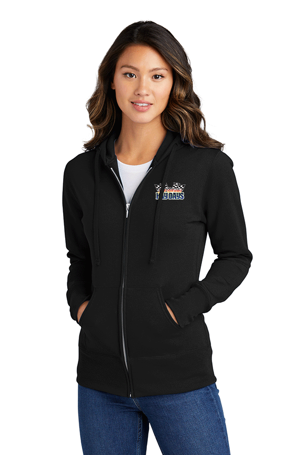 Port & Company Ladies Core Fleece Full-Zip Hooded Sweatshirt