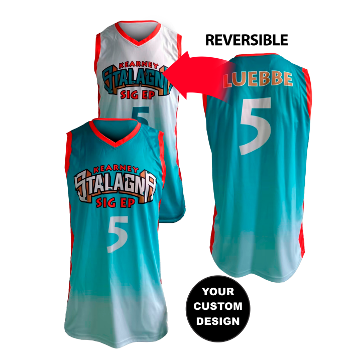 Mens/Youth Custom Sublimated reversible V-neck Jersey