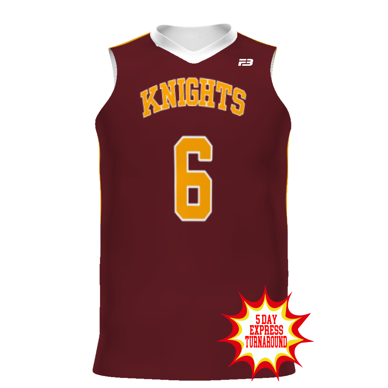 ADULT SUBLIMATED EXPRESS LIGHTWEIGHT BASKETBALL JERSEY