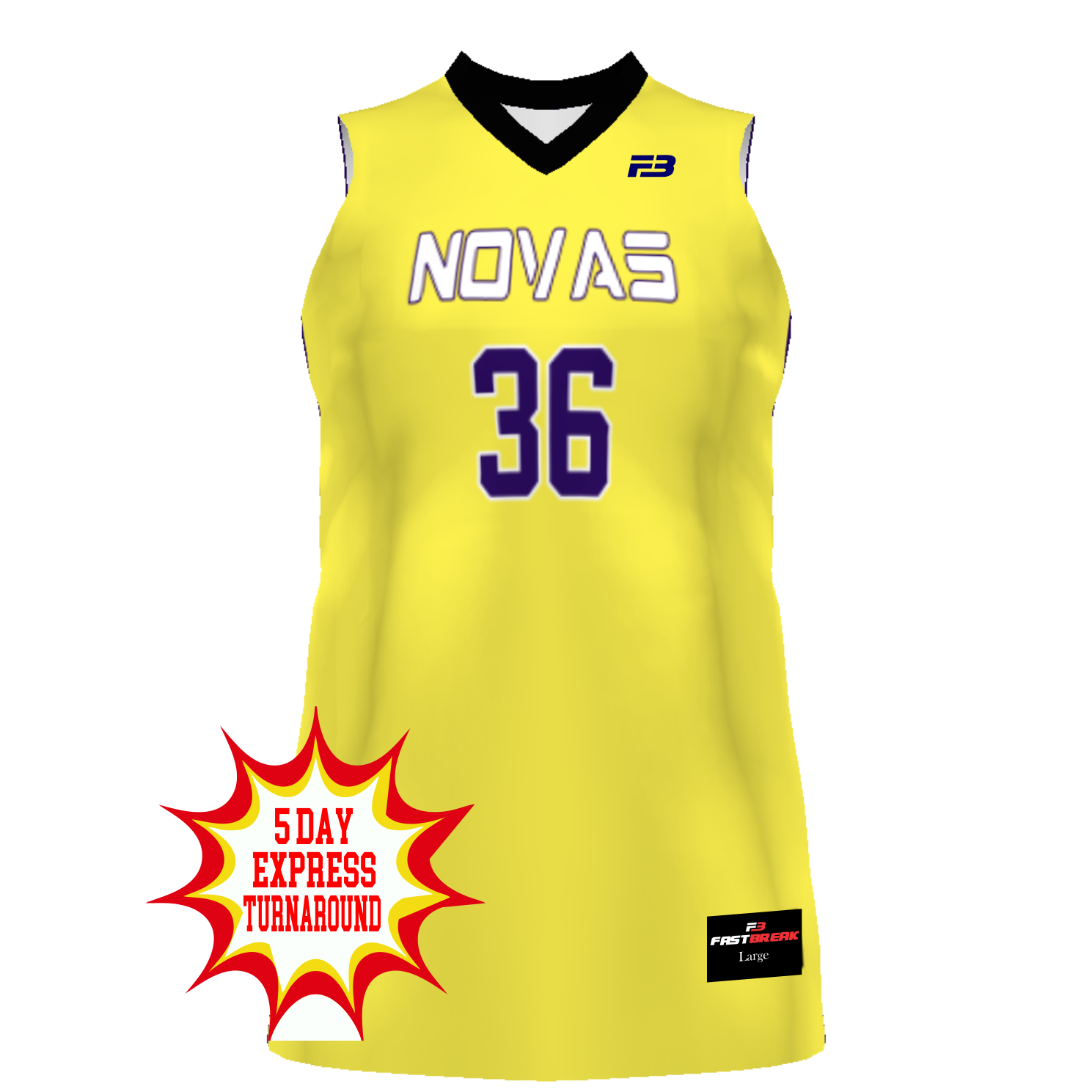 WOMENS SUBLIMATED EXPRESS LIGHTWEIGHT BASKETBALL JERSEY