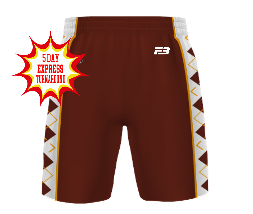 YOUTH SUBLIMATED EXPRESS LIGHTWEIGHT BASKETBALL SHORTS