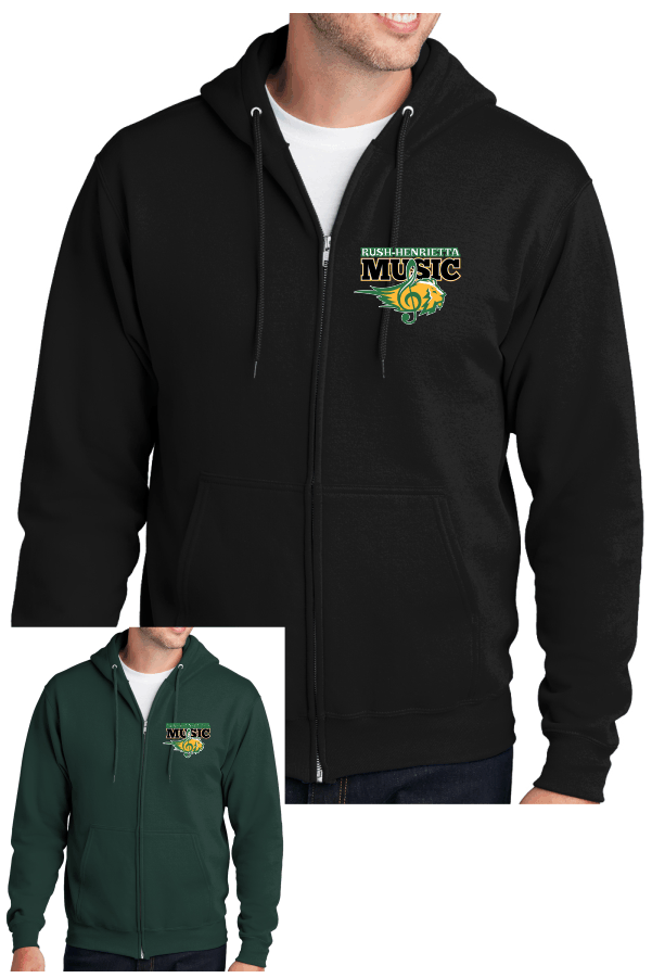 Adult RH Music Full-Zip Hooded Sweatshirt PC78ZH