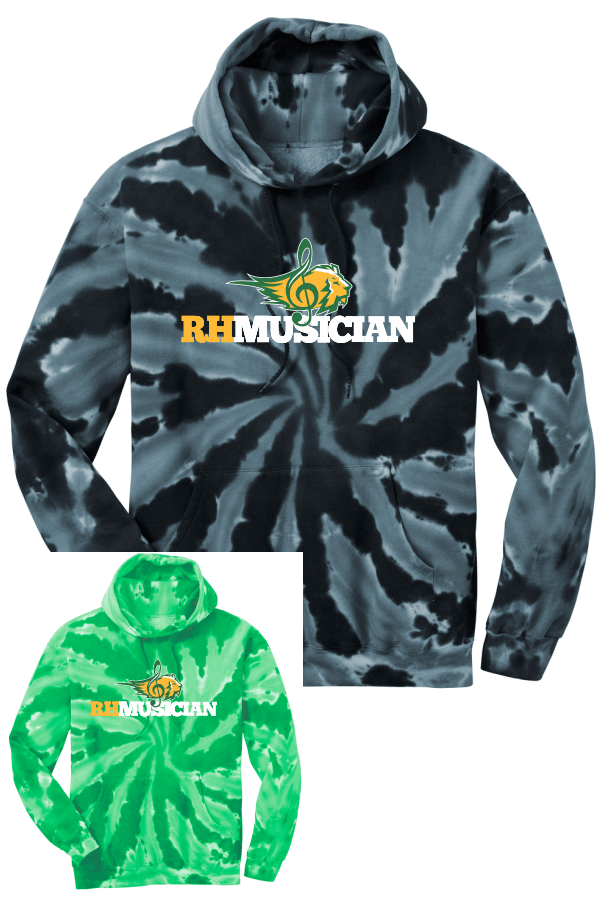RH Musician Youth Tie-Dye Pullover Hooded Sweatshirt PC146Y