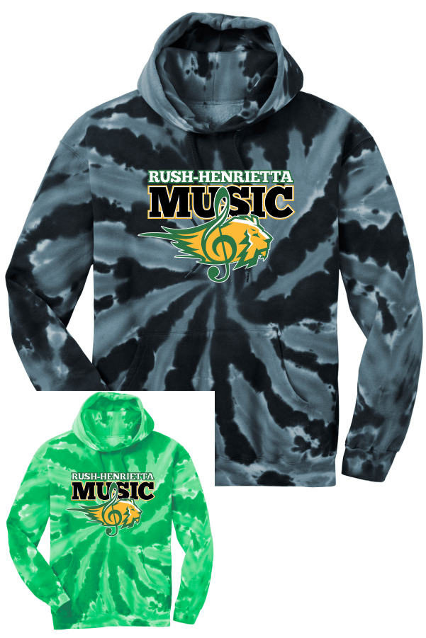 RH Music Youth Tie-Dye Pullover Hooded Sweatshirt PC146Y
