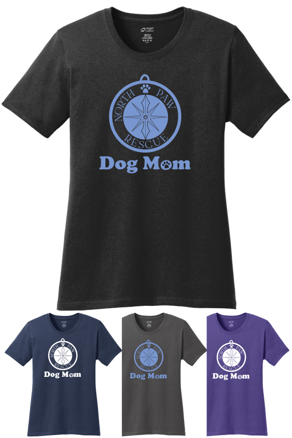 Port & Company Ladies Core Cotton Tee LPC54 Dog Mom