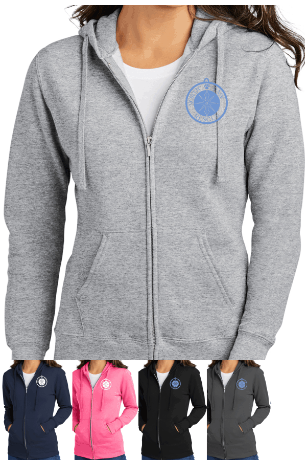 Port & Company Ladies Core Fleece Full-Zip Hooded Sweatshirt LPC78ZH
