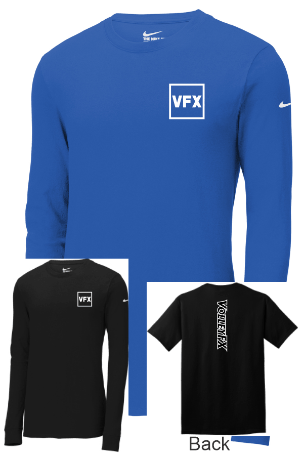 Nike Dri-FIT Cotton/Poly Long Sleeve Tee NKBQ5230 2x2