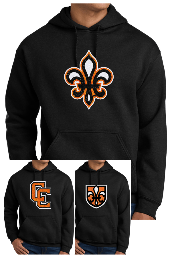 Gildan Adult Heavy Blend Hooded Sweatshirt 18500 Glitter