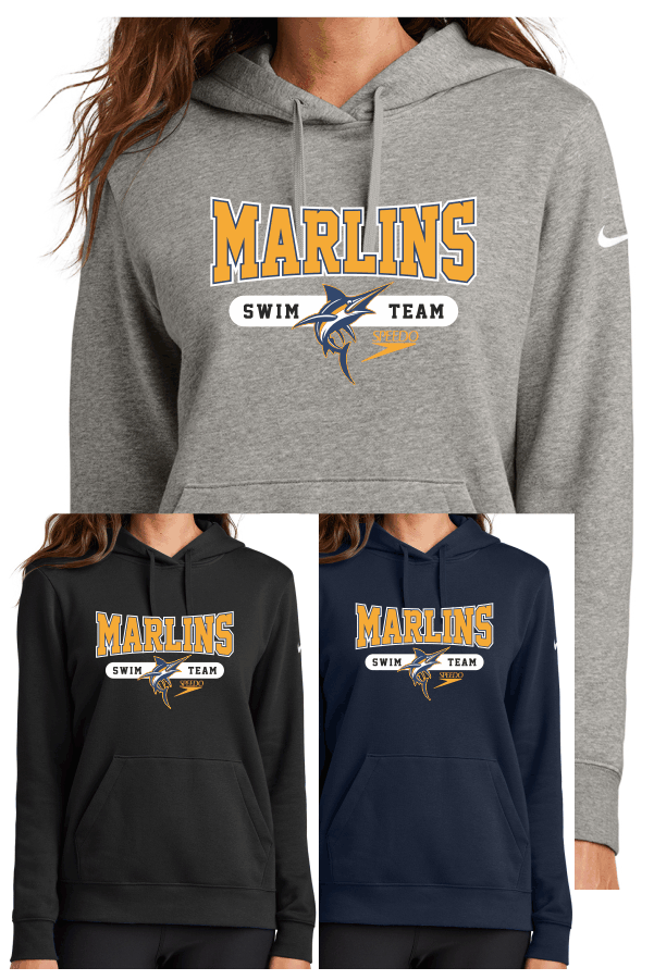 Womens Club Fleece Sleeve Swoosh Pullover Hoodie NKFD9889