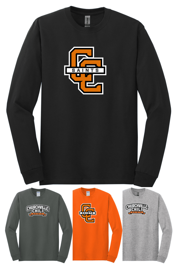 Gildan Adult Heavy 100% Cotton Long Sleeve T-Shirt 5400