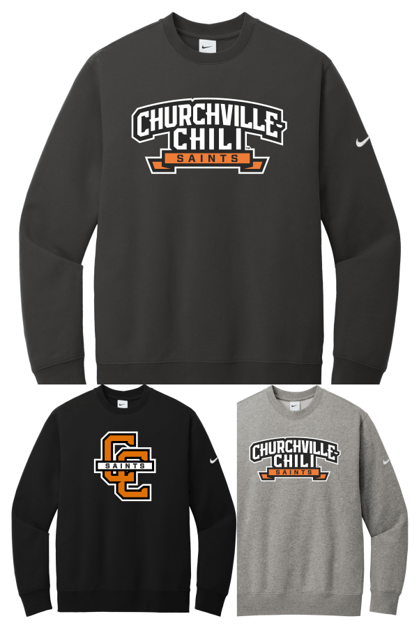 Nike Adult Club Fleece Sleeve Swoosh Crew NKFD9863