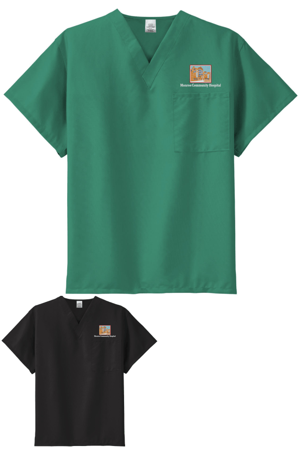 Unisex V-neck Scrub Top  SCRUBTOP