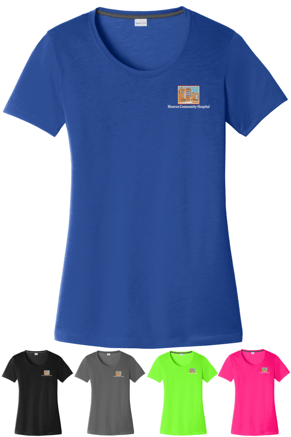 Ladies PosiCharge Competitor Cotton Touch Scoop Neck Tee LST450