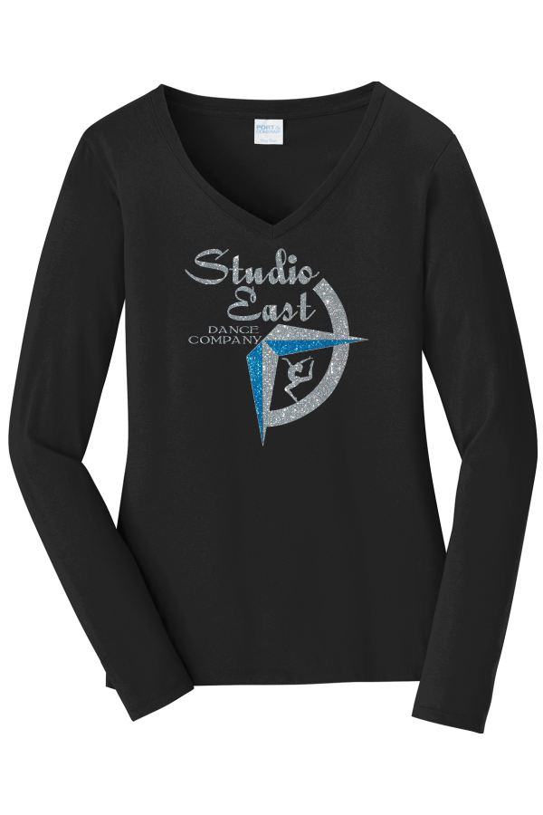 Port & Company Ladies Long Sleeve Fan Favorite V-Neck Tee LPC54VLS