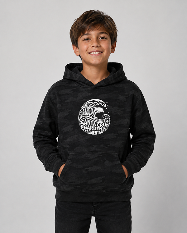 Youth/Adult Camo Hoodie Sweatshirt