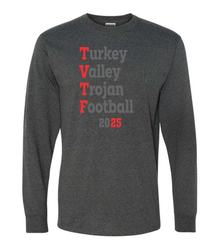 Heather Black - Long Sleeve Tshirt