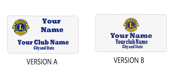 A6- Aluminum Name Badge