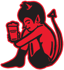 B2-Brewed Omen Devil Boy Sticker