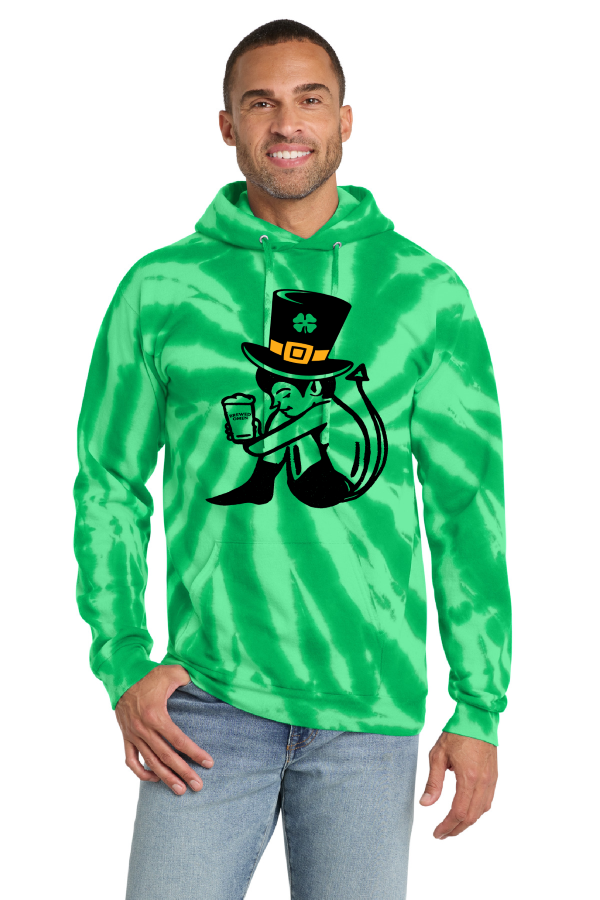 D7d-Port & Co Tie-Dye Pullover Hooded Sweatshirt. PC146