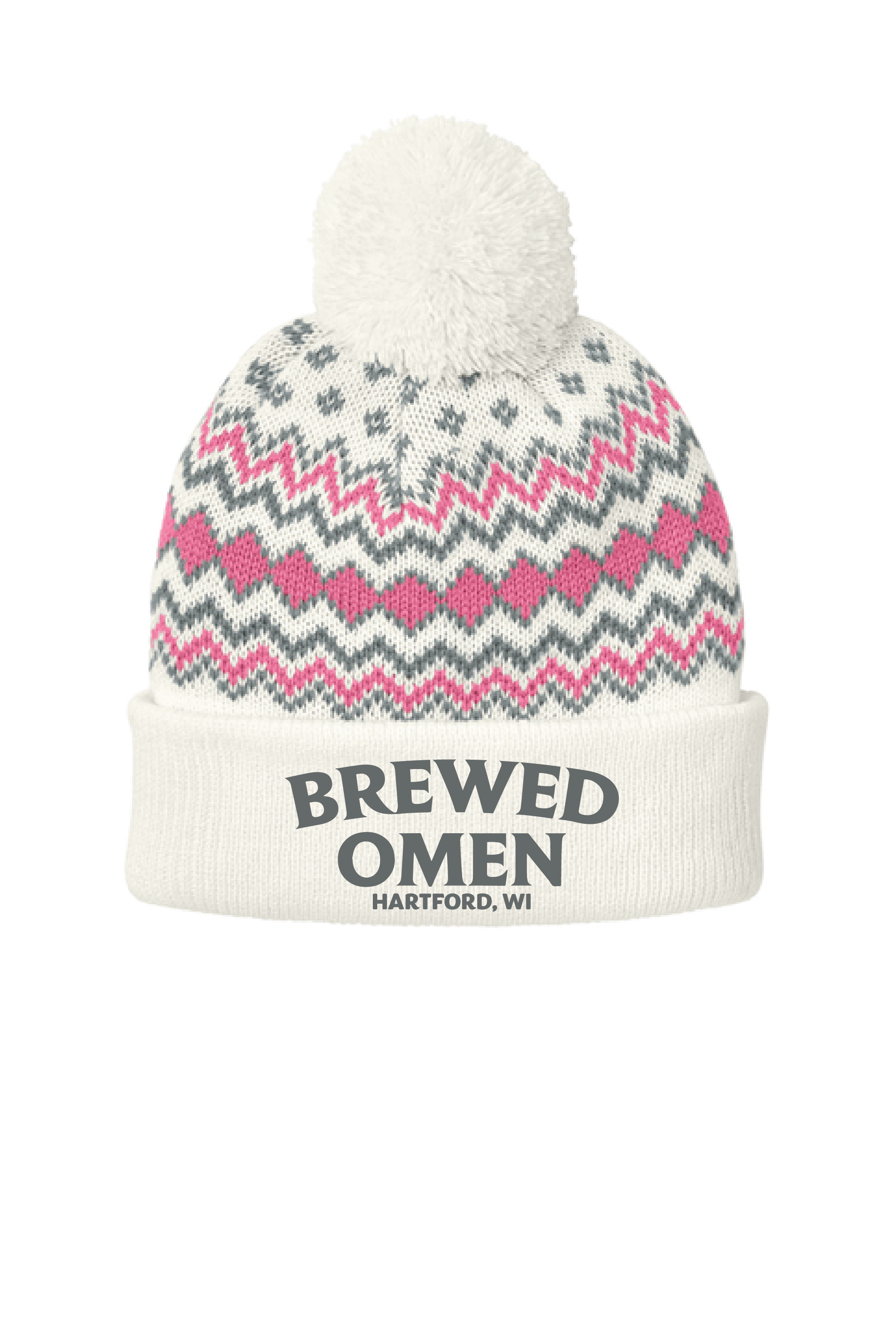 B1-Port Authority Alpine Pom Beanie C991