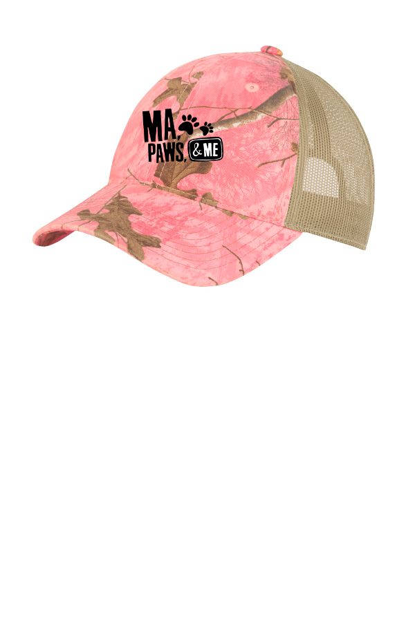 C8-Port Authority Unstructured Camouflage Mesh Back Cap. C929