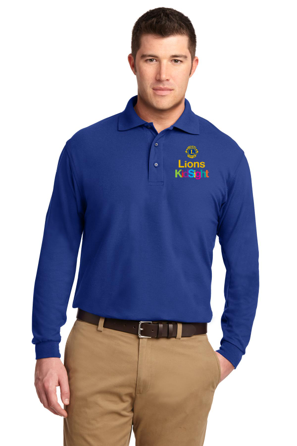 012-KidSight MD5M Port Authority Silk Touch Long Sleeve Polo. K500LS