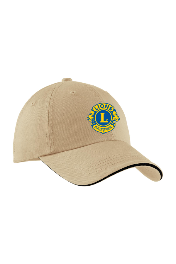 C5a-Port Authority Sandwich Bill Cap with Striped Closure.  C830