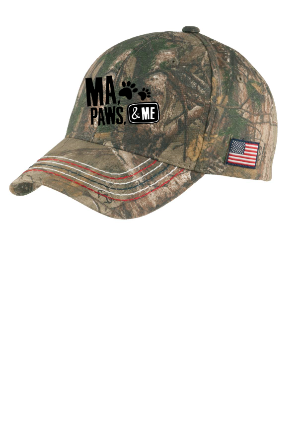 C9-Port Authority Americana Contrast Stitch Camouflage Cap. C909