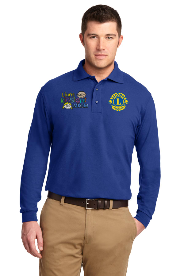 C5-Port Authority Silk Touch Long Sleeve Polo. K500LS