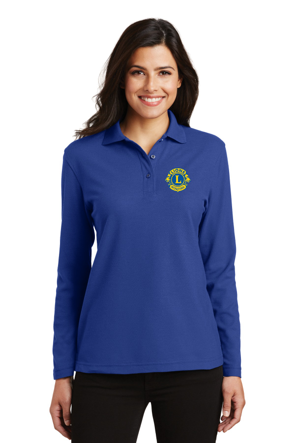 J05-L500LS Ladies  Silk Touch Long Sleeve Polo