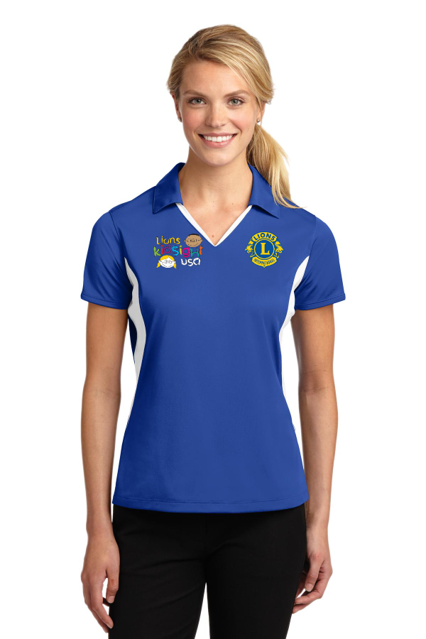 H1-KidSight USA Sport-Tek Ladies Side Blocked Micropique Sport-Wick Polo. LST655