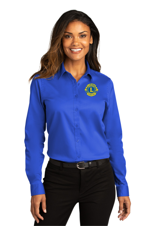 K3-Port Authority Ladies Long Sleeve SuperPro ReactTwill Shirt. LW808