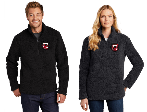 Cozy 1/4-Zip Sherpa Fleece With Embroidered C-Dragon  Logo