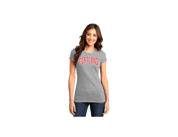 Ladies - Cortland District Womens Fitted Very Important Tee with Logo