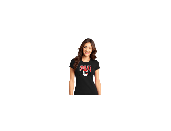 Ladies - Big C District Womens Fitted Very Important Tee with Logo