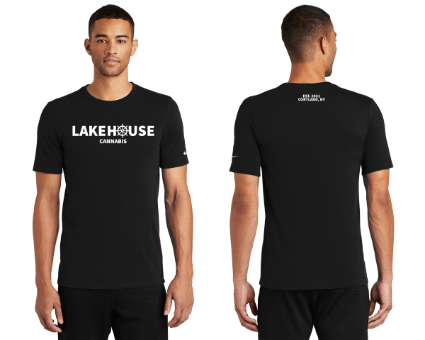 lakehouse Cannabis Black Nike Dri-FIT Cotton/Poly Tee