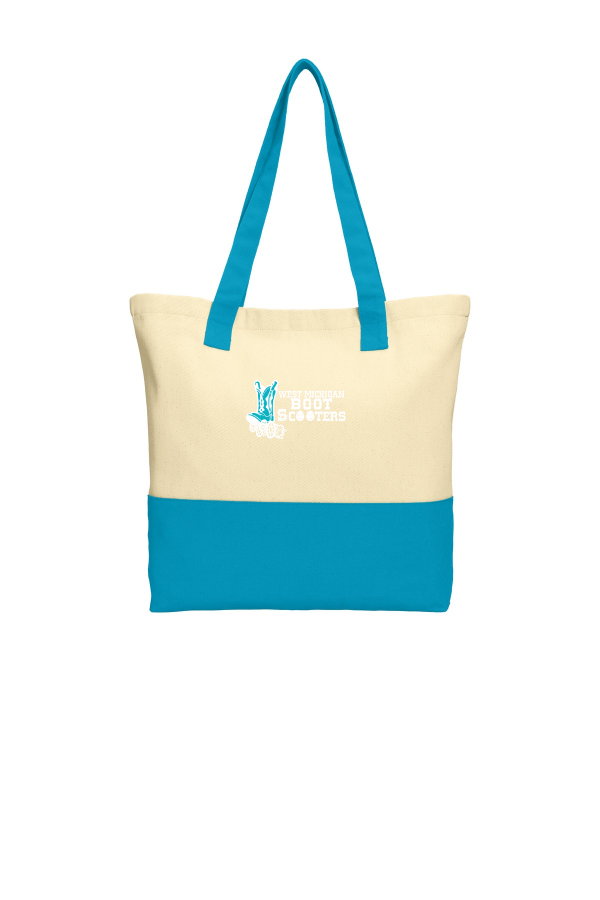 Colorblock Cotton Tote