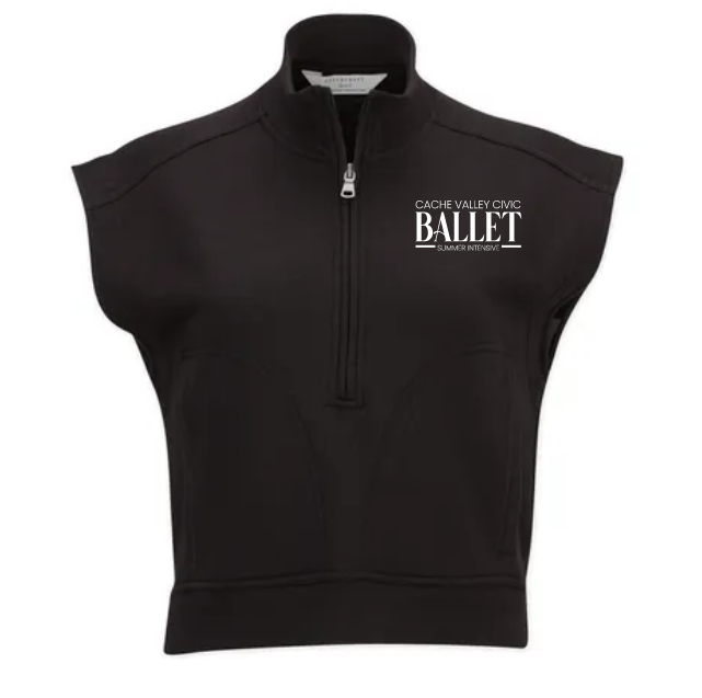 Women's Sleeveless Terry Half-Zip