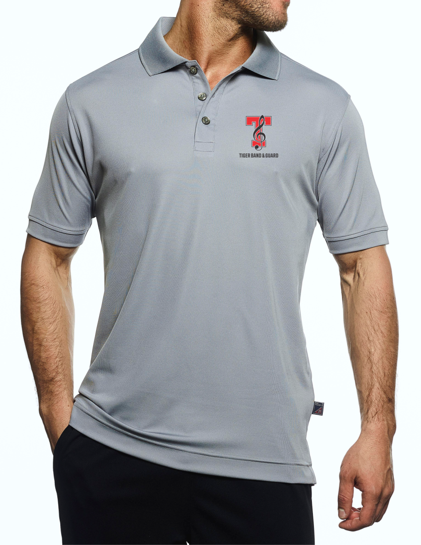 THS Band & Guard Mens Grey Polo