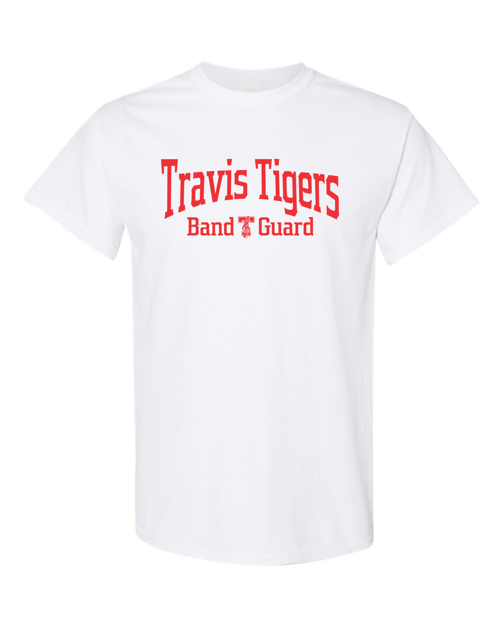 THS Band & Guard White Travis Tiger Shirt