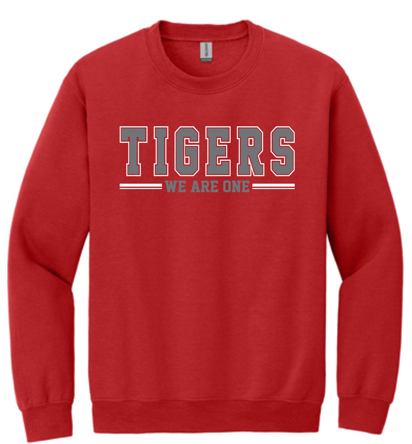 Tigers We Are One Pullover Sweat Shirt - Red