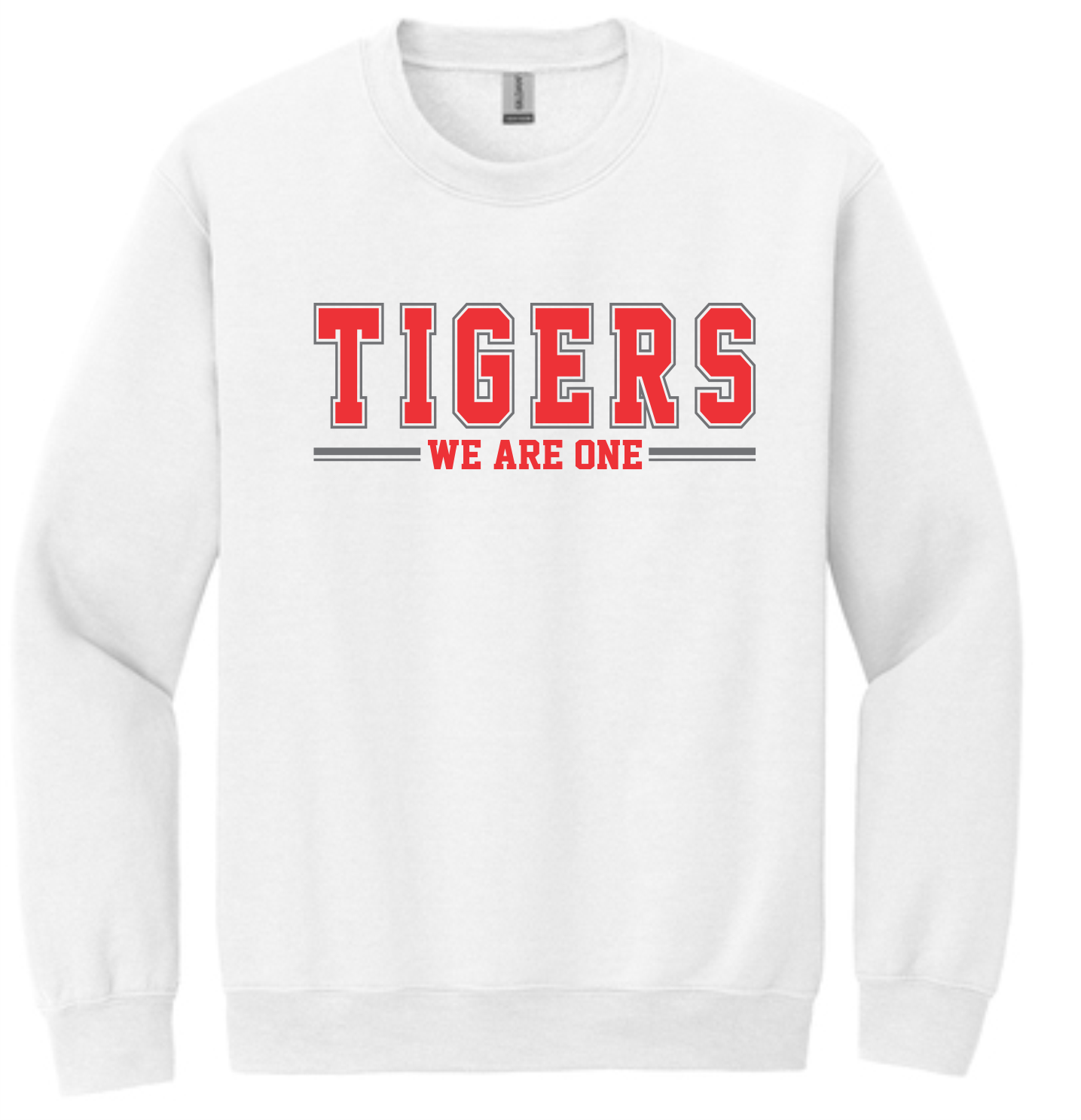 Tigers We Are One Pullover Sweat Shirt - White