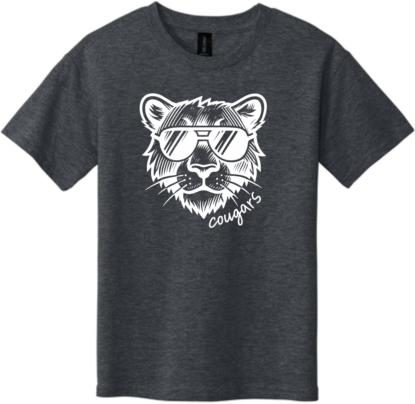 CAMPBELL TOO COOL COUGAR TEE - DARK HEATHER